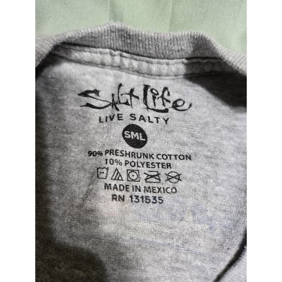 Salt life small unisex grey tshirt - Picture 5 of 7